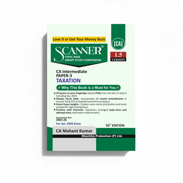 CA Inter Paper - 3 Taxation For Jan. 2026