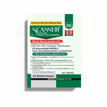 CA Inter Paper - 4 Cost and Management Accounting Jan. 26, May 26 & Sep. 26