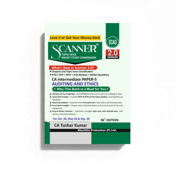 CA Inter Paper - 5 Auditing and Ethics Jan. 26, May 26 & Sep. 26