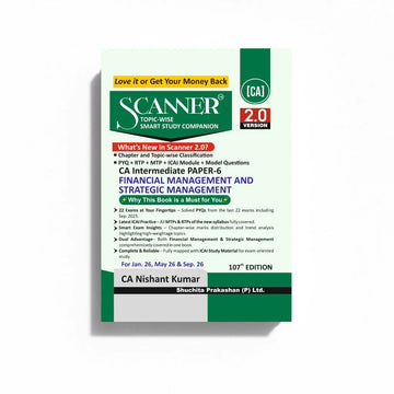 CA Inter Paper - 6 Financial Management and Strategic Management For Jan. 26, May 26 & Sep. 26