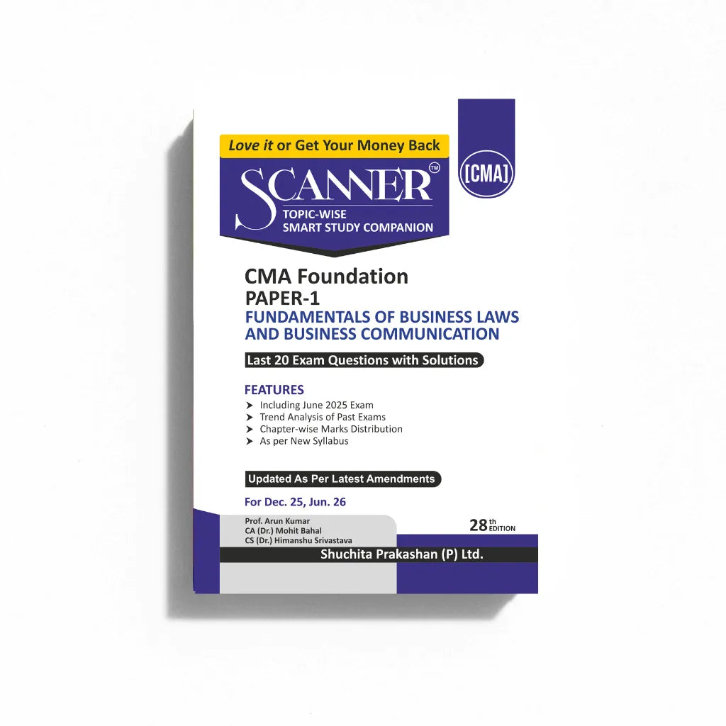 CMA Foundation Fundamentals of Business Laws and Business Communiaction