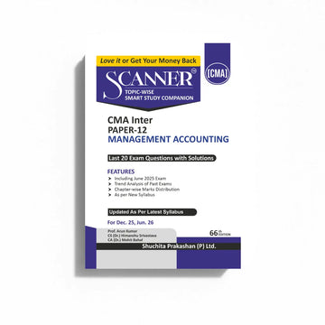 CMA Inter Paper - 12 Management Accounting Dec'25, Jun'26