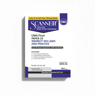 CMA Final Paper - 19 Indirect Tax Laws and Practice Dec'25, Jun'26