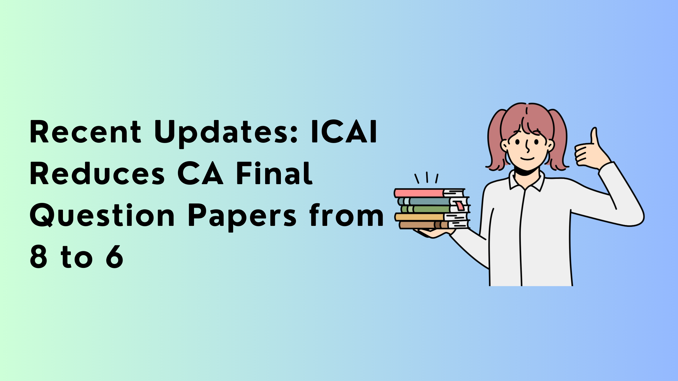 Recent Updates: ICAI Reduces CA Final Question Papers from 8 to 6 