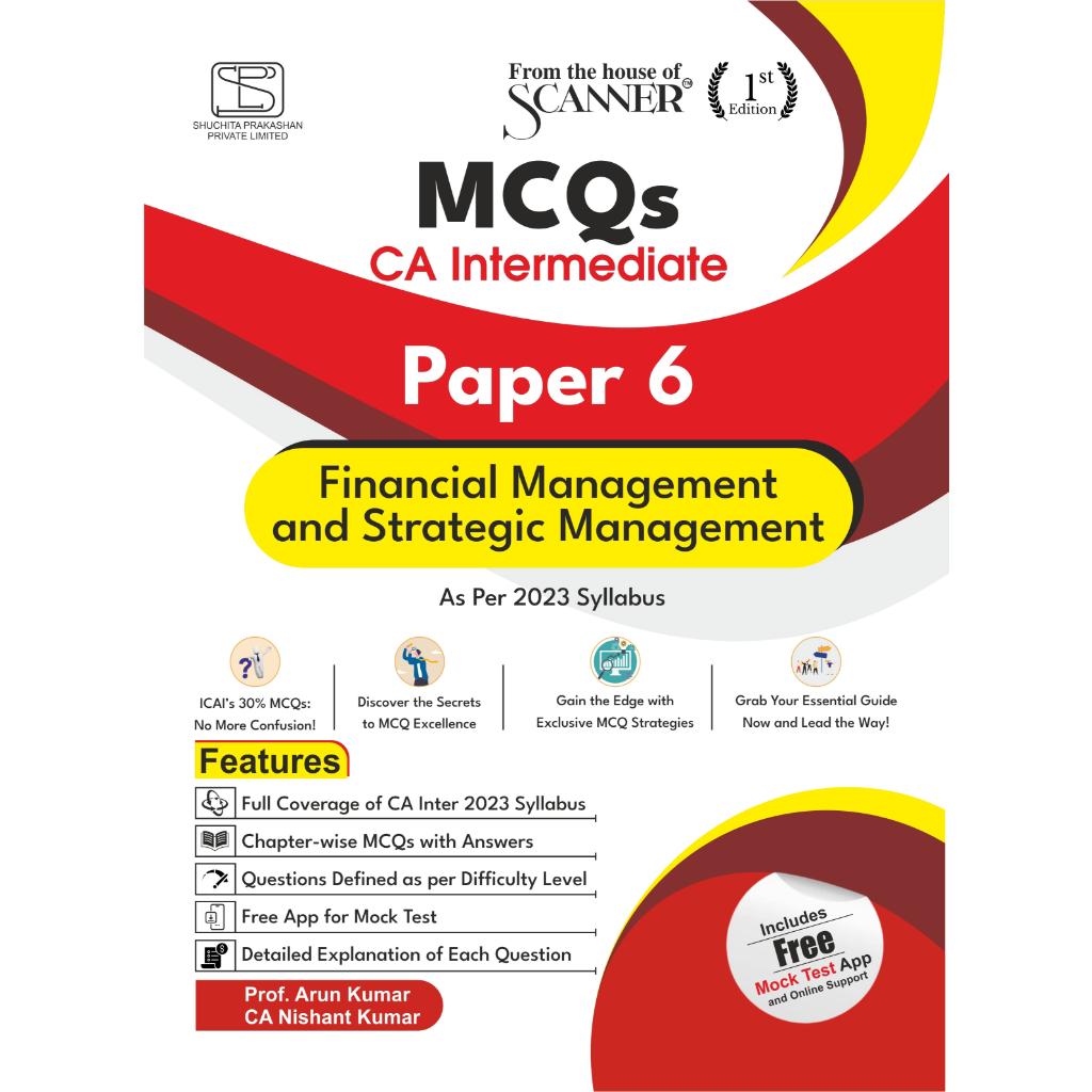 CA Inter Paper - 6 Financial Management and Strategic Management