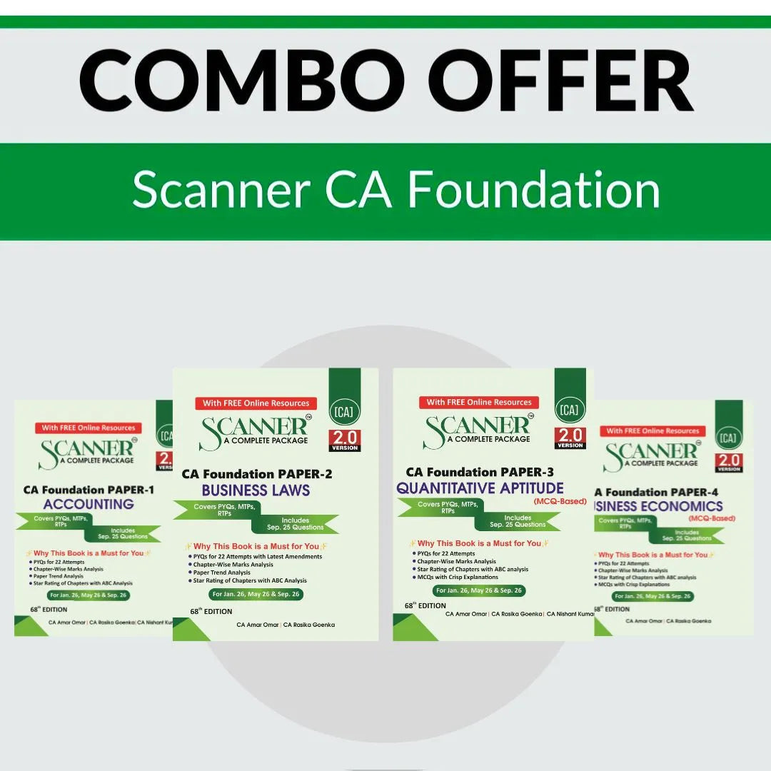 CA Foundation Combo For Jan 26, May 26 & Sep 26