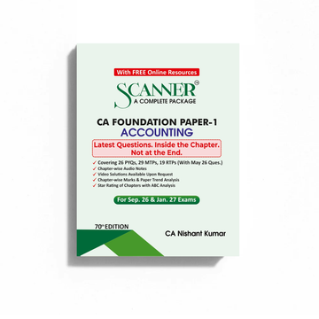 CA Foundation Paper - 1 Accounting For Sep. 26 & Jan. 27 Exams