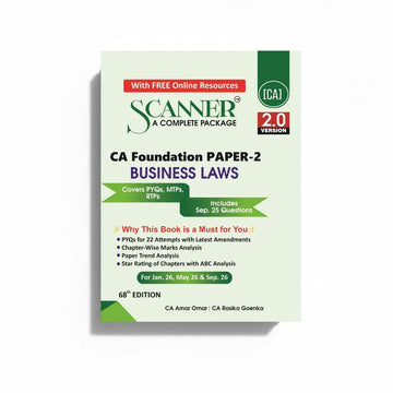 CA Foundation Paper - 2 Business Laws Jan 26, May 26 & Sep 26