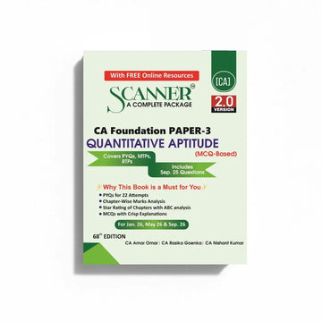 CA Foundation Paper - 3 Quantitative Aptitude Jan 26, May 26 & Sep 26
