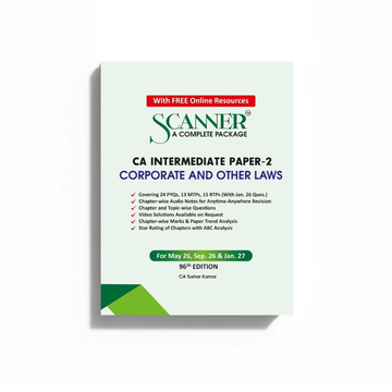 CA Inter Paper - 2 Corporate and Other Laws For May 26, Sep. 26 & Jan. 27