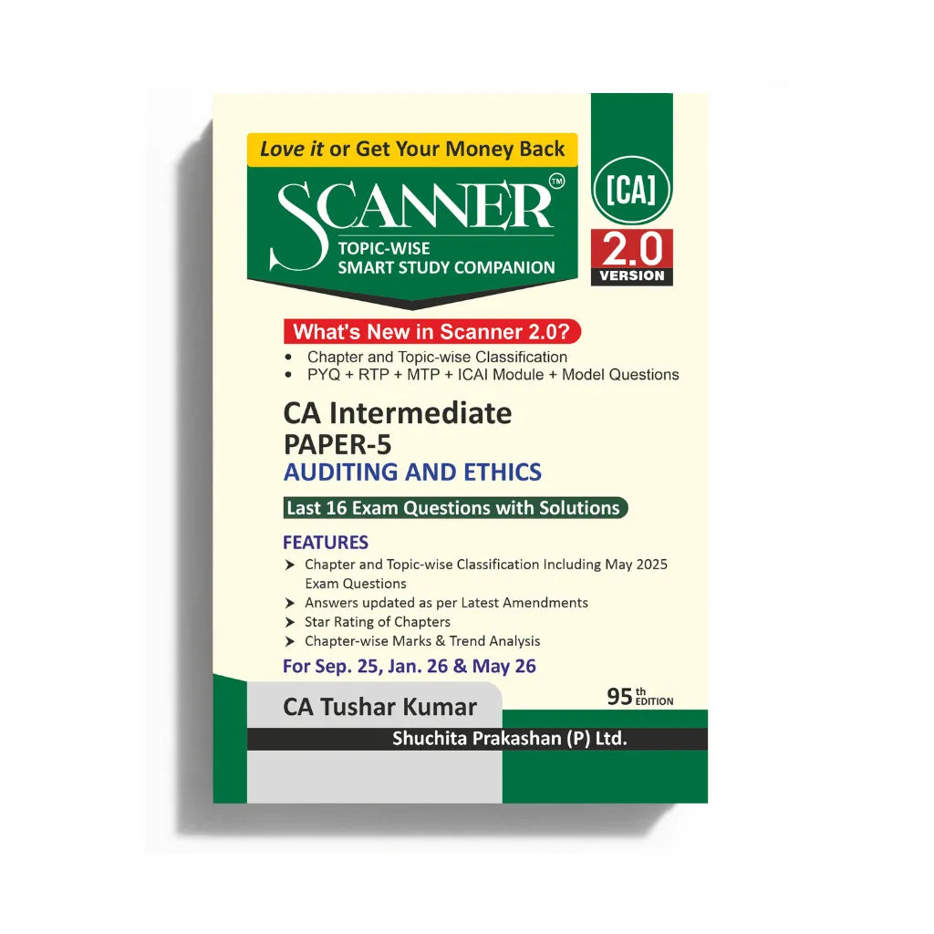 CA Inter Paper - 5 Auditing and Ethics Sep'25, Jan'26 & May'26