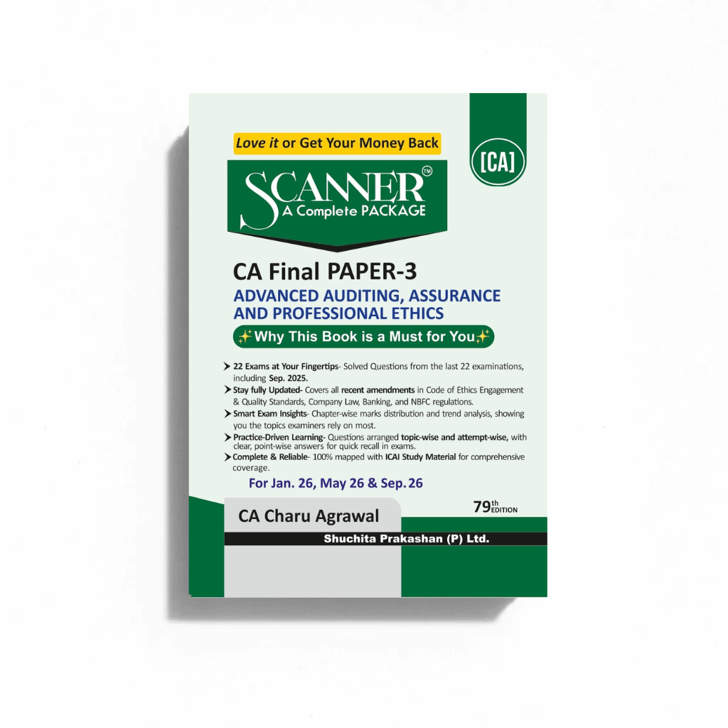 CA Final Paper - 3 Advanced Auditing, Assurance and Professional Ethics For Jan. 26, May 26 & Sep. 26