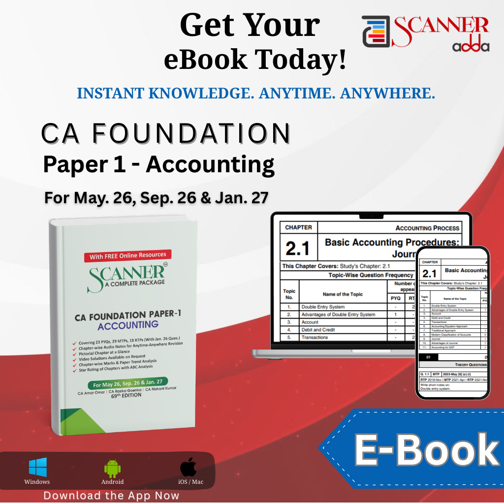 CA Foundation Paper - 1 Accounting For May 26, Sep. 26 & Jan. 27 Books available on 21-February-2026
