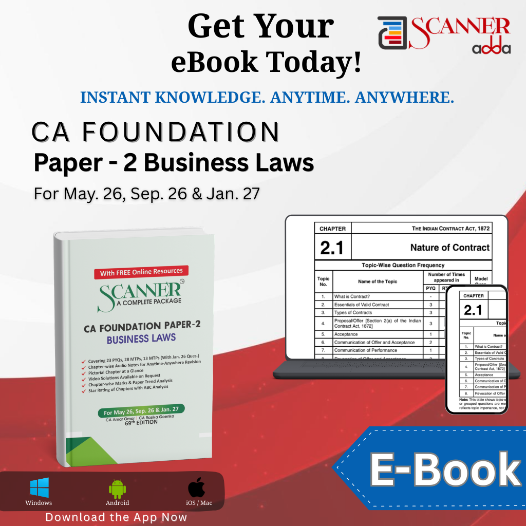 CA Foundation Paper - 2 Business Laws For May 26, Sep. 26 & Jan. 27 Books available on 21-February-2026
