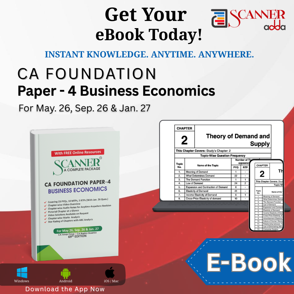 CA Foundation Paper - 4 Business Economics May 26, Sep. 26 & Jan. 27 Books available on 21-February-2026