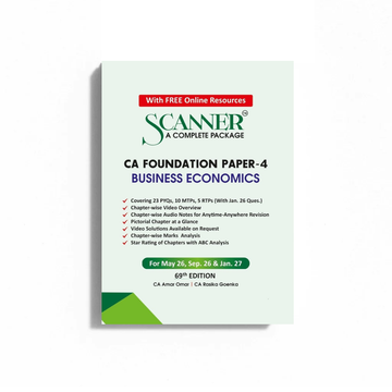 CA Foundation Paper - 4 Business Economics May 26, Sep. 26 & Jan. 27 Books