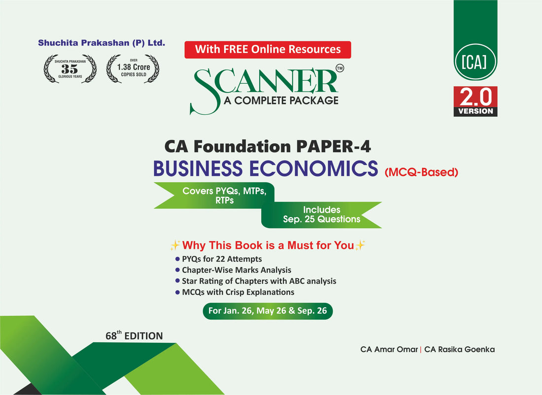 CA Foundation Paper - 4 Business Economics Jan 26, May 26 &amp; Sep 26