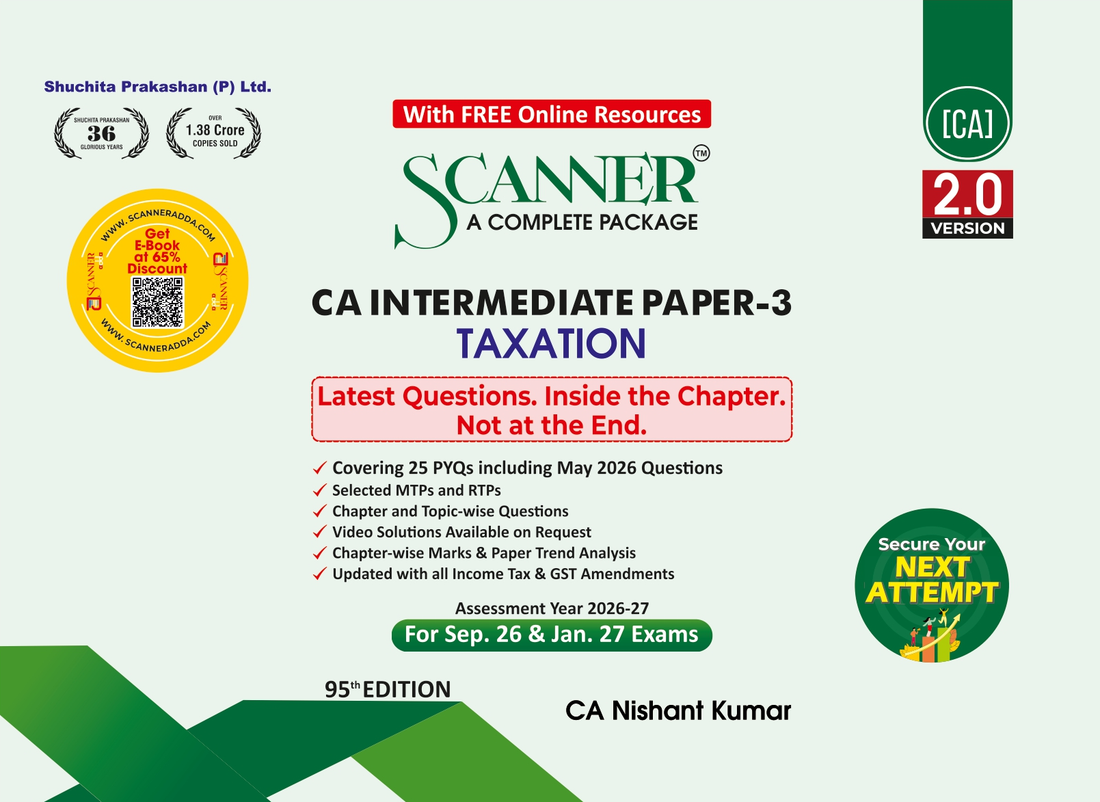 CA Inter Paper - 3 Taxation For Sep. 26, Jan. 27