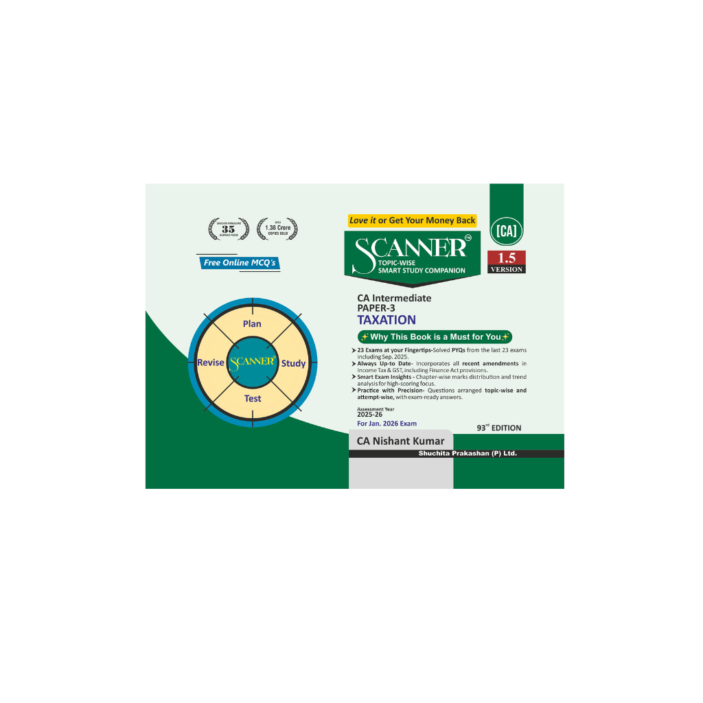 CA Inter Paper - 3 Taxation For Jan. 2026