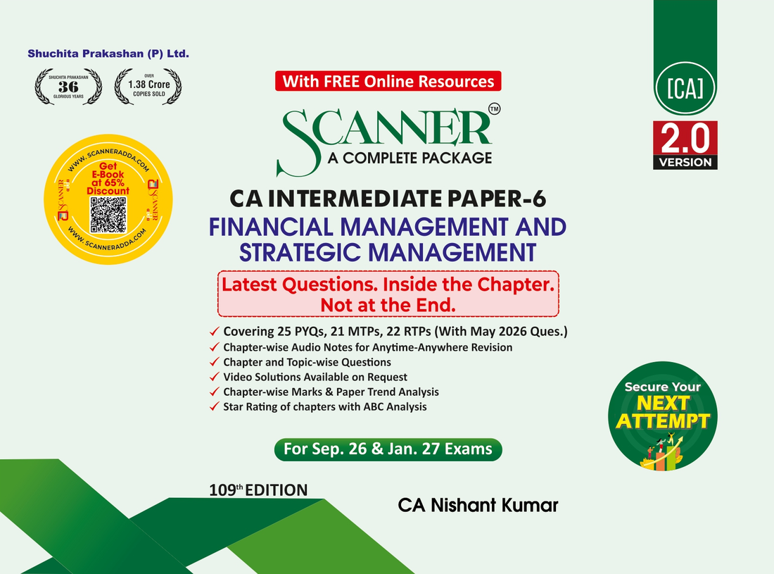 CA Inter Paper - 6 Financial Management and Strategic Management For May.26, Sep. 26 , Jan. 27