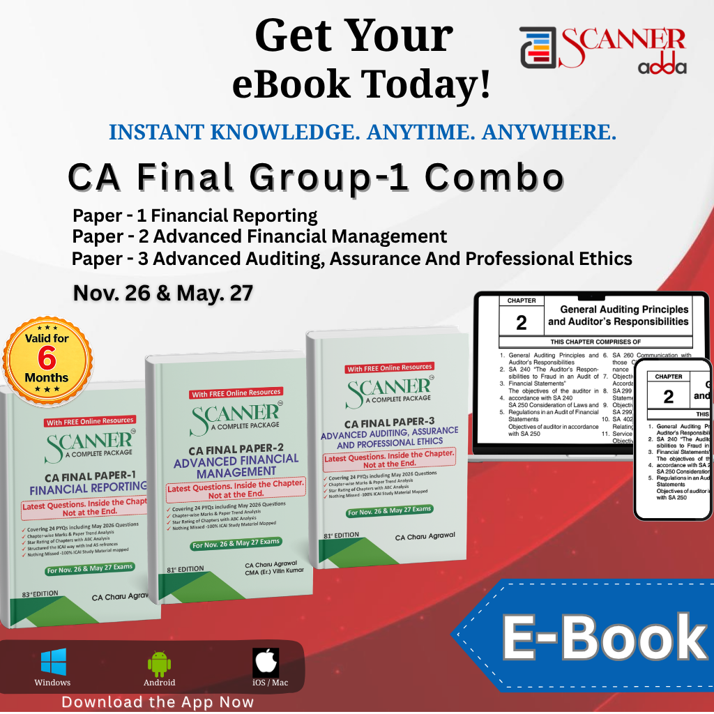 CA Final Group 1 Combo For Nov.26 & May. 27 Exams