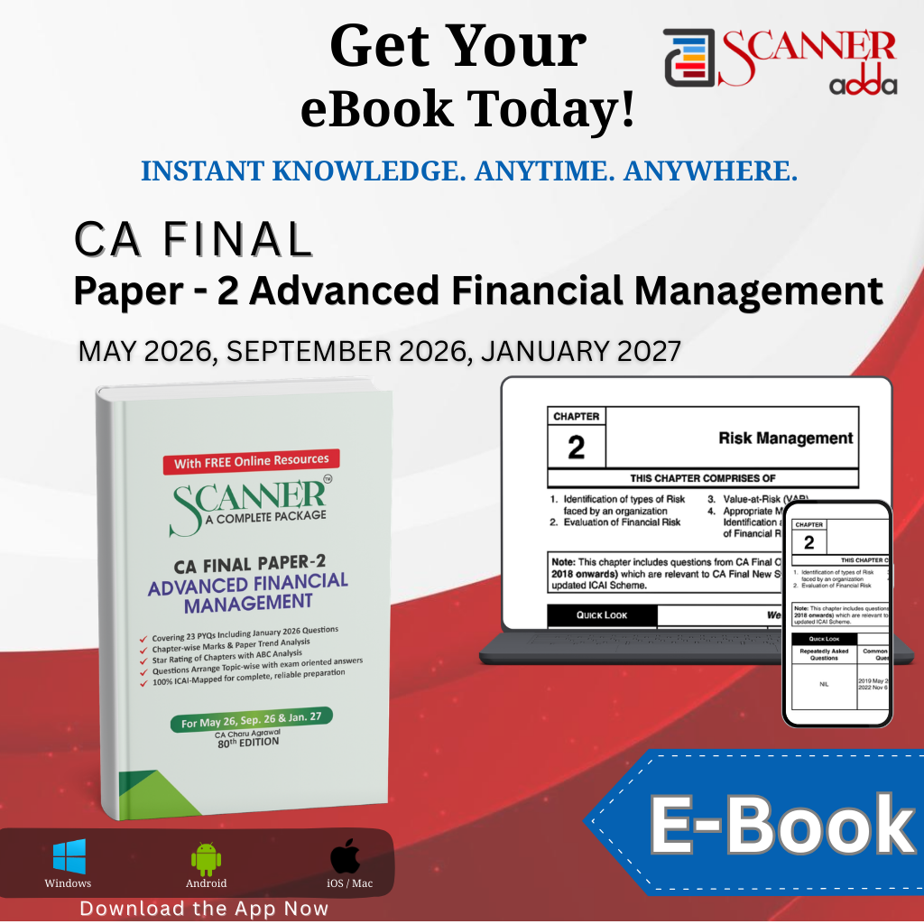 CA Final Paper - 2 Advanced Financial Management For May. 26, Sep 26 & Jan. 27