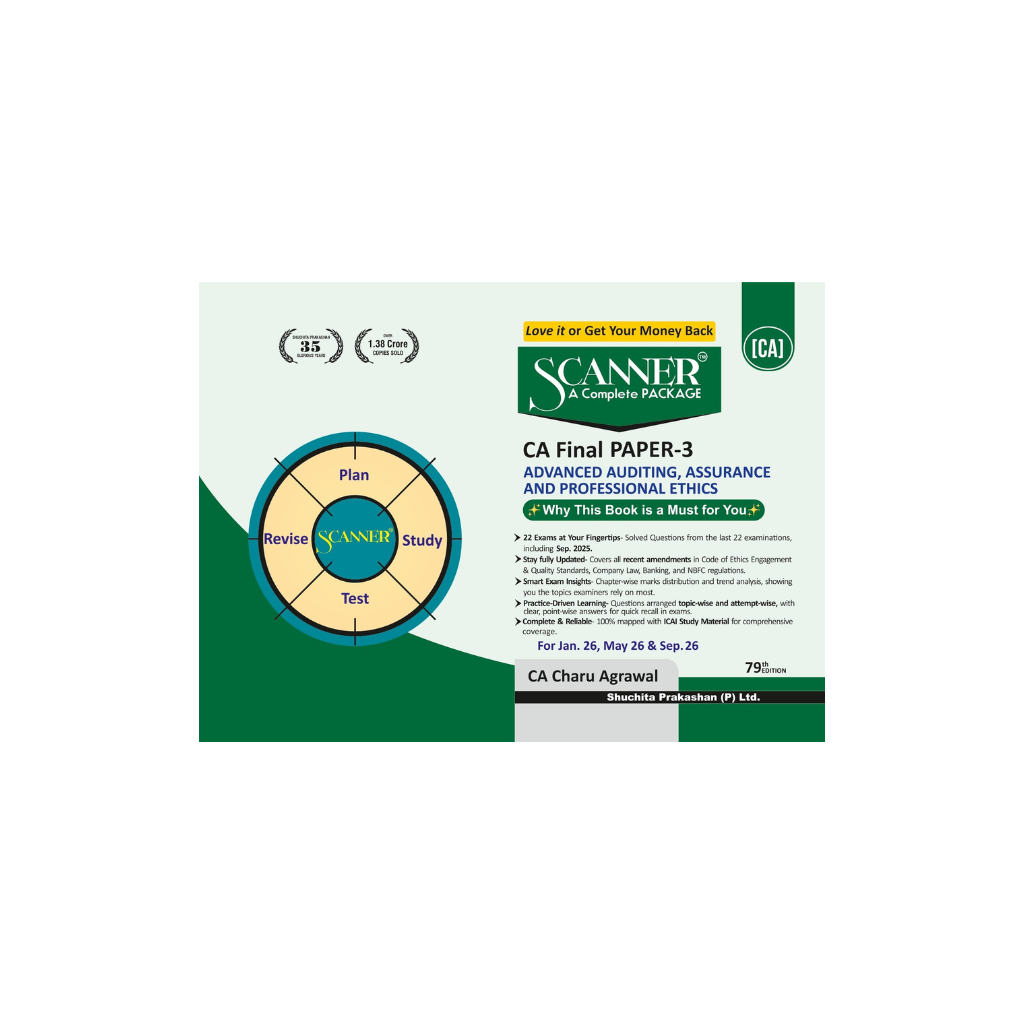 CA Final Paper - 3 Advanced Auditing, Assurance and Professional Ethics For Jan. 26, May 26 & Sep. 26