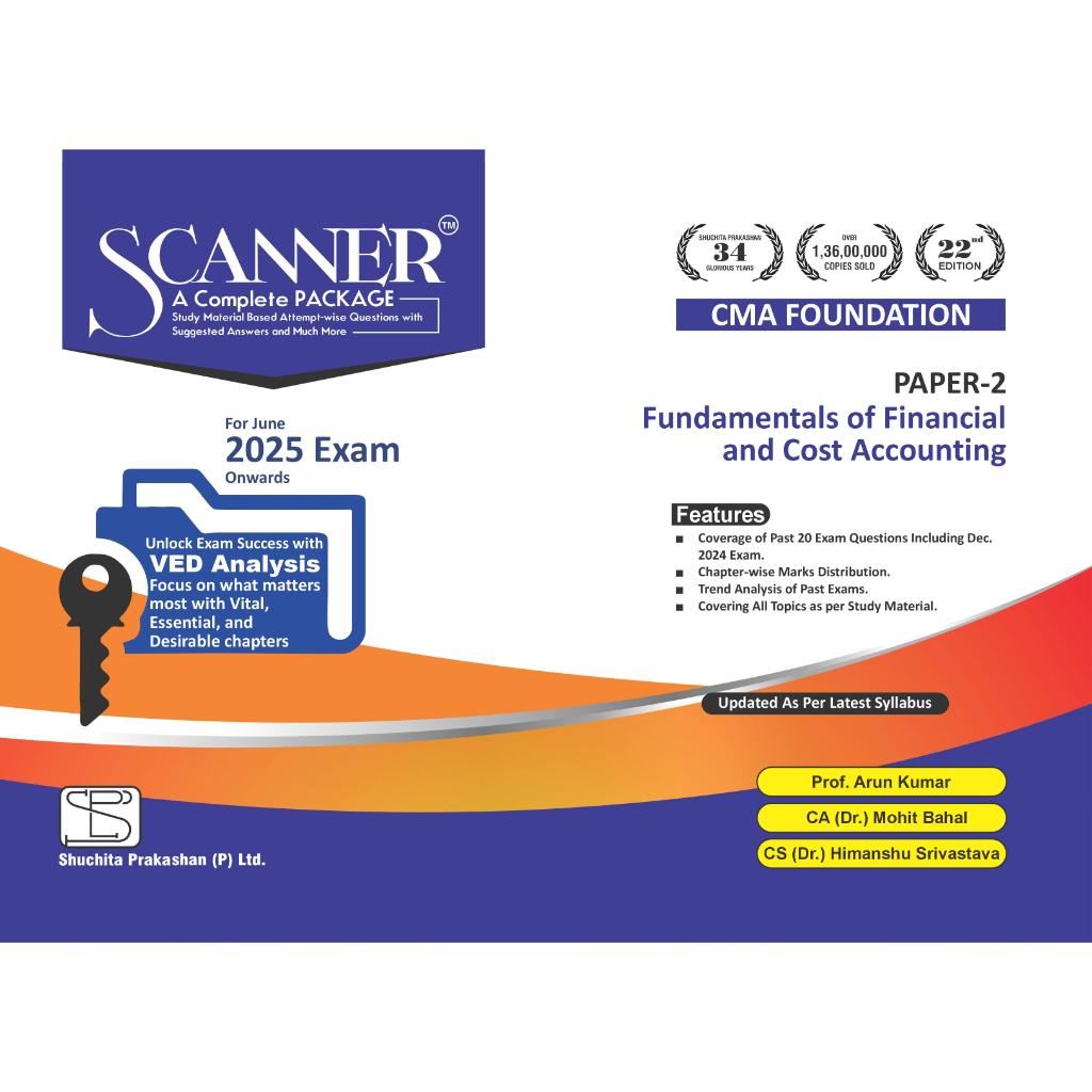 CMA Foundation Paper - 2 Fundamentals of Financial and Cost Accounting