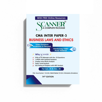 CMA Inter Paper - 5 Business Laws and Ethics Jun'26, Dec'26