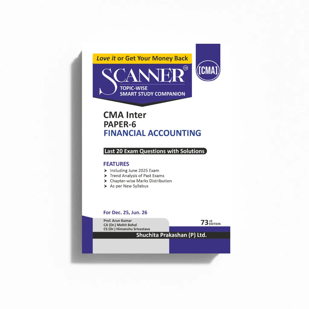 CMA Inter Paper - 6 Financial Accounting Dec'25, Jun'26