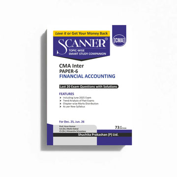 CMA Inter Paper - 6 Financial Accounting Dec'25, Jun'26