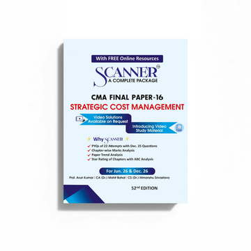 CMA Final Paper - 16 Strategic Cost Management For Jun.26 ,Dec.26