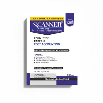 CMA Inter Paper - 8 Cost Accounting Dec'25, Jun'26