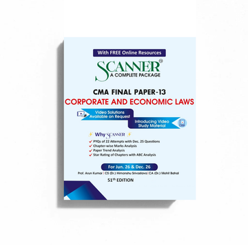 CMA Final Paper - 13 Corporate and Economic Laws Jun'26, Dec'26