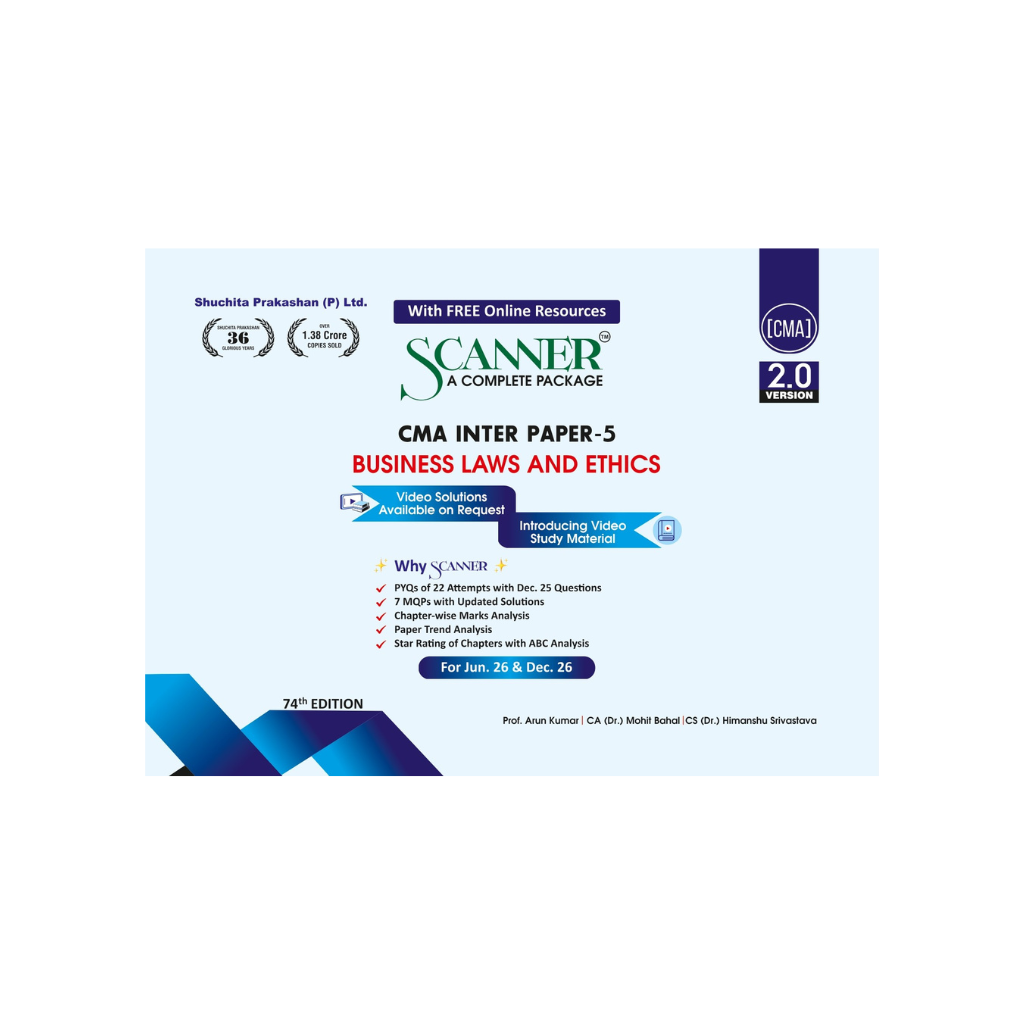 CMA Inter Paper - 5 Business Laws and Ethics Jun'26, Dec'26
