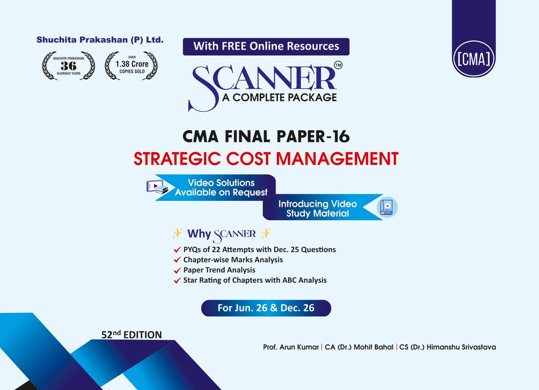 CMA Final Paper - 16 Strategic Cost Management For Jun.26 ,Dec.26