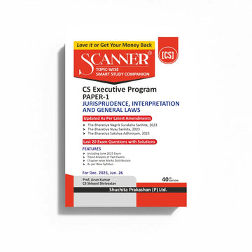 CS Executive Paper - 1 Juriprudiances, Interpretations and General Laws Dec'25, Jun'26