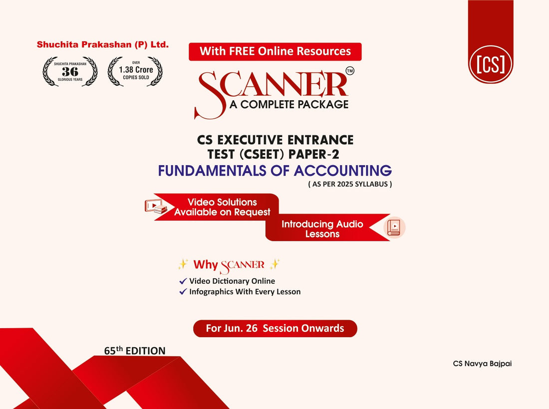 CSEET Paper - 2 Fundamentals of Accounting Jun.26 session