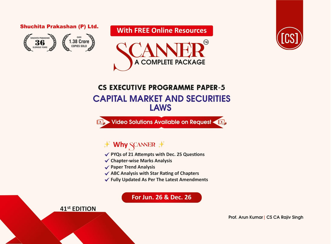 CS Executive Paper - 5 Capital Market and Securities Laws For Jun'26, Dec'26