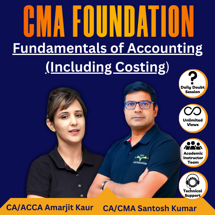 Fundamentals of Accounting By CMA Santosh Kumar & Costing By CA ACCA Amarjit Kaur