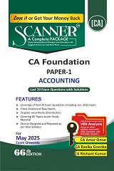 Scanner CA Foundation Paper - 1 Accounting (Applicable for May 2025 Exam)