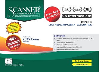 Scanner CA Intermediate Gr. II (2023 Syllabus) Paper - 4 Cost and Management Accounting (Applicable for Jan 2025 Onwards)