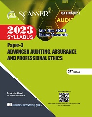 Scanner CA Final Group - I Paper - 3 Advanced Auditing, Assurance and Professional Ethics (Applicable for Nov. 2024) (Regular Edition)