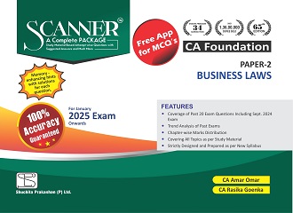 Scanner CA Foundation (2023 Syllabus) Paper - 2 Business Laws (Applicable for Jan 2025 Exam)