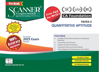 Scanner CA Foundation (2023 Syllabus) Paper - 3 Quantitative Aptitude (Applicable for Jan 2025 Exam)